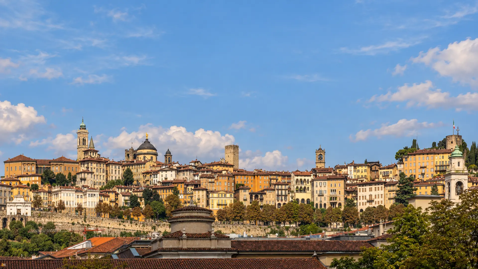 Veduta del centro di Bergamo, capoluogo servito dalla web agency per siti web e landing page